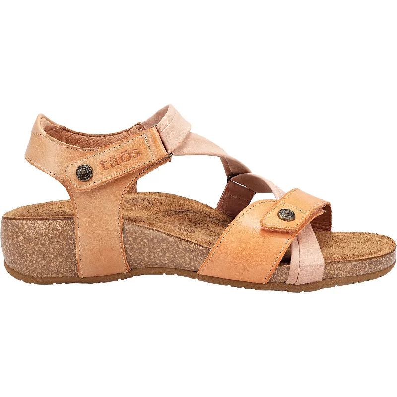 Sandals for wet heels-Women's Taos Universe Shell Pink Leather