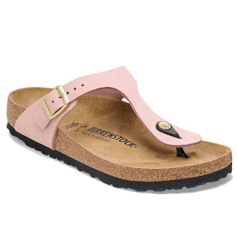 Sandals for summer heels-Women's Birkenstock Gizeh Soft Pink