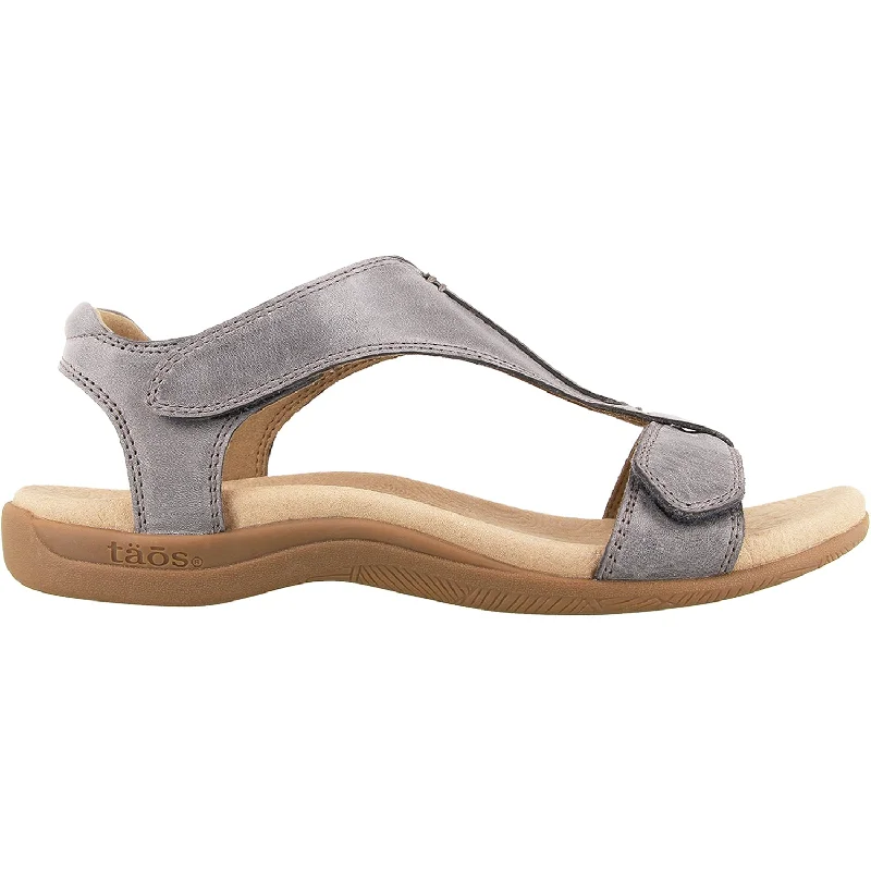 Sandals for active heels-Women's Taos The Show Steel Leather