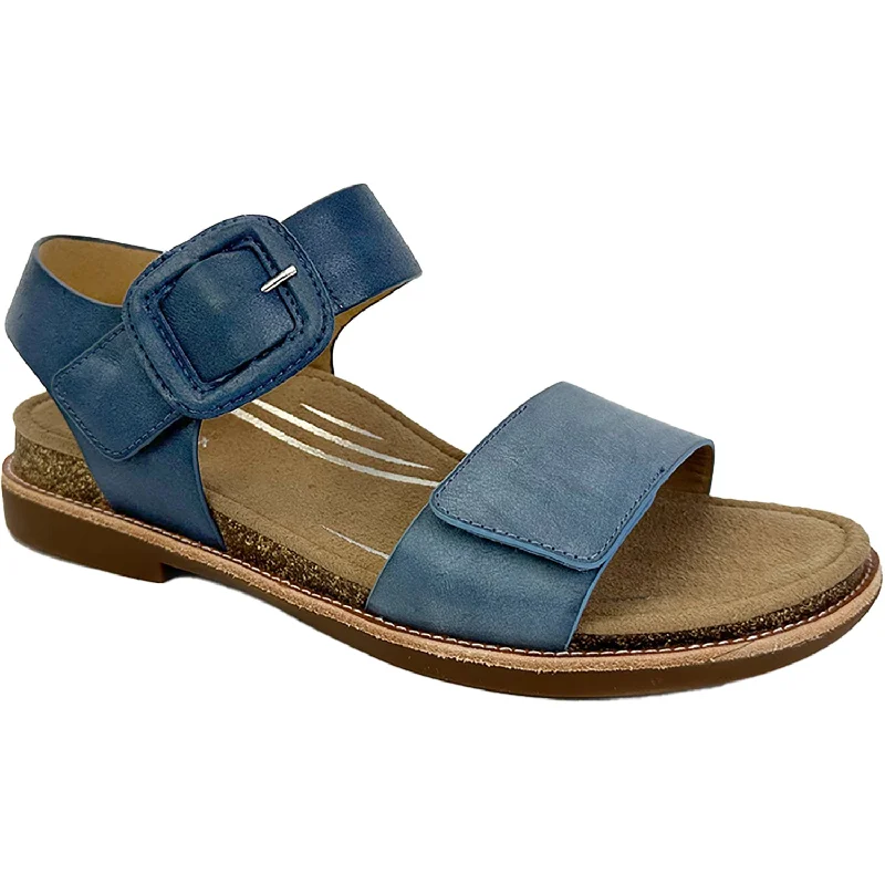 Sandals with trendy comfort-Women's Aetrex Claire Navy Leather