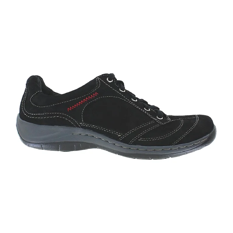 Casual shoes for casual organizers-Women's Earth Flora Black Nubuck