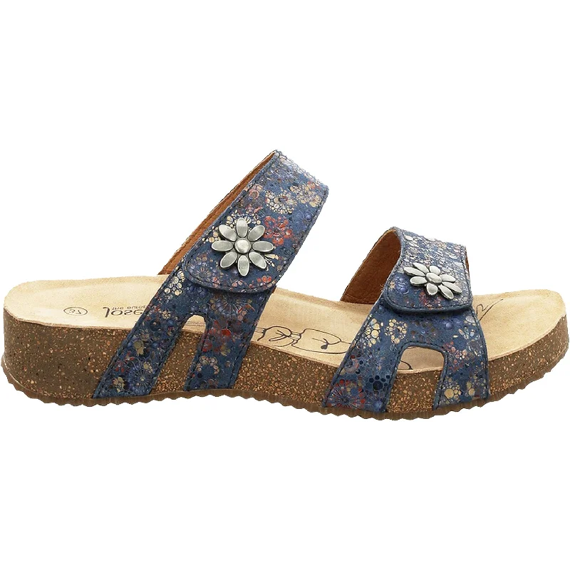 Sandals for sunny soles-Women's Josef Seibel Tonga 04 Ocean Multi Leather