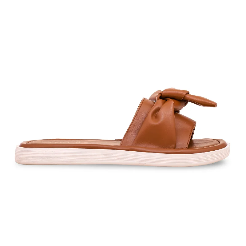 Sandals for muddy soles-Brown Formal Sandal PU0223