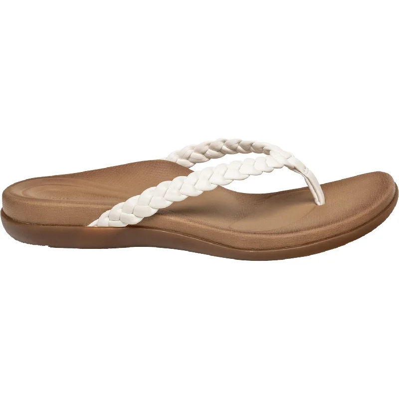 Sandals with soft comfort-Women's Aetrex Rachel White Synthetic