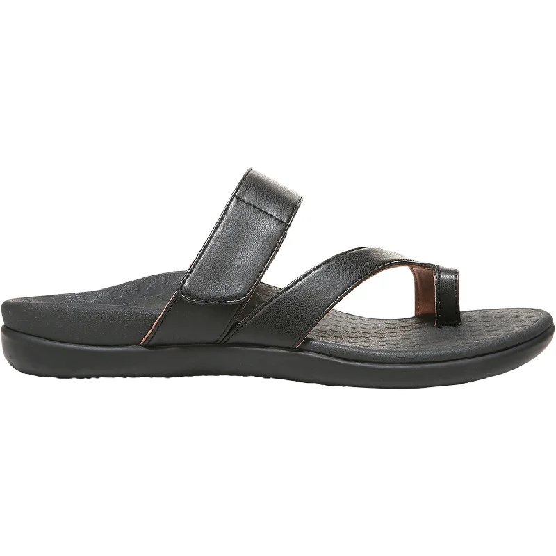 Sandals with durable heels-Women's Vionic Morgan Black Synthetic