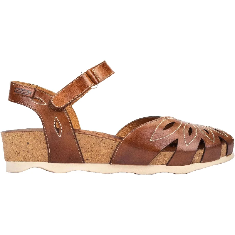 Sandals with chic comfort-Women's Pikolinos Mahon W9E-0682 Brandy Leather