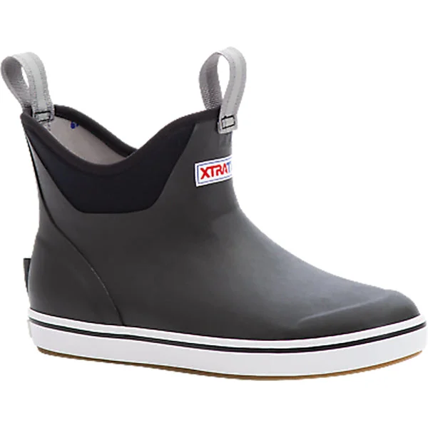 Ankle boots with grid edges-6" Ankle Deck Boot