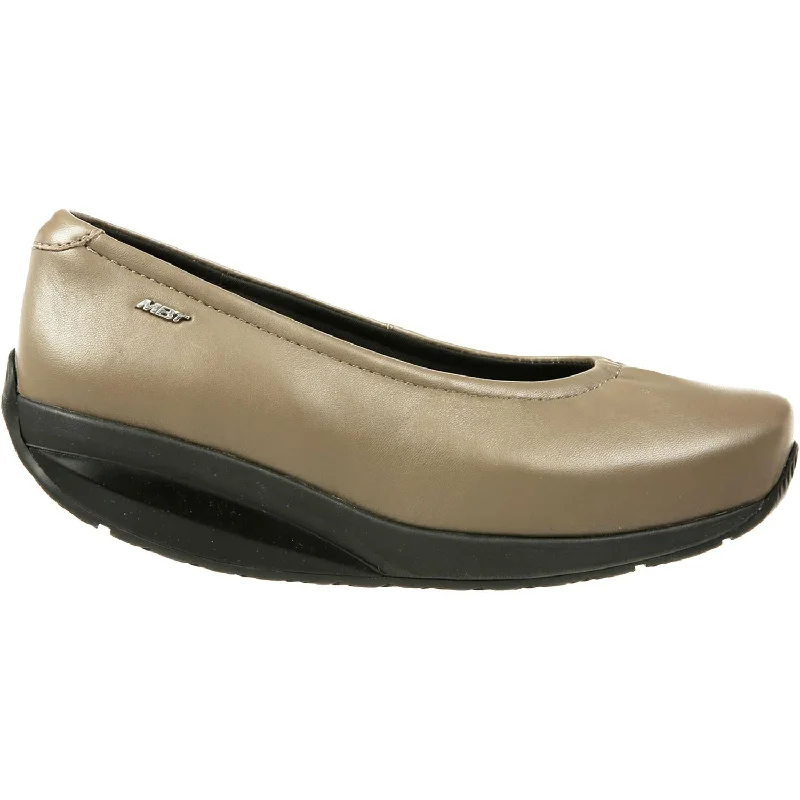 Casual shoes for casual mentors-Women's MBT Harper Taupe Leather