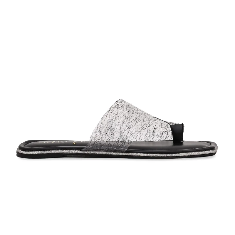 Slippers with padded softnessBlack Formal Chappal FR0511