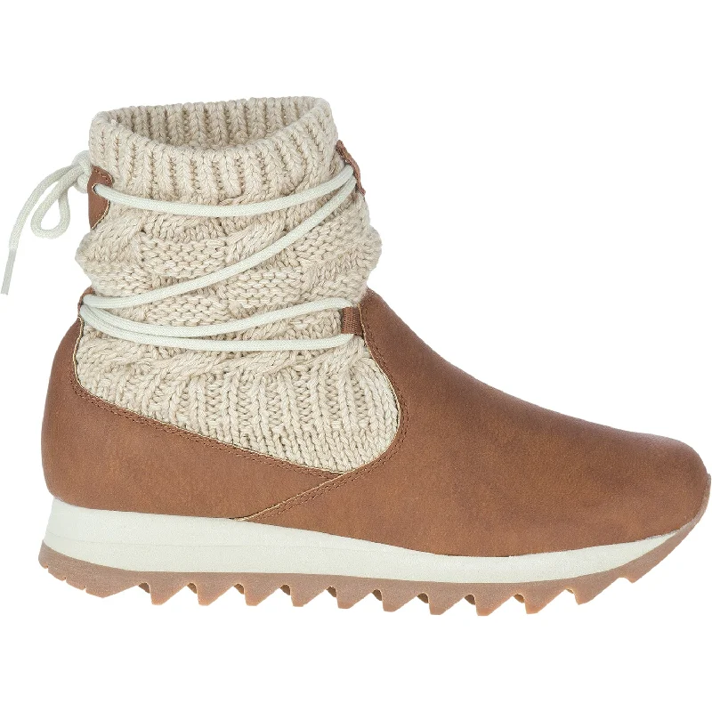 Booties with gentle treadWomen's Merrell Alpine Pull On Merrell Oak Vegan Leather