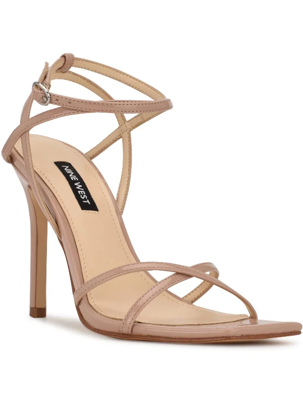 Heeled sandals with cushioned sole-Tidle  Womens Ankle Strap Dressy Heels