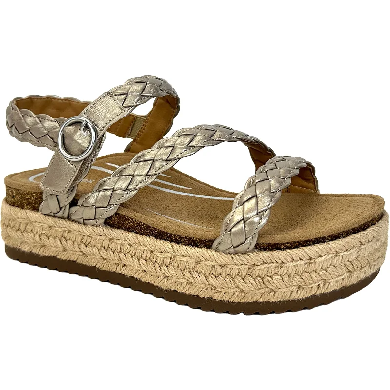 Sandals for summer soles-Women's Aetrex Julia Platinum