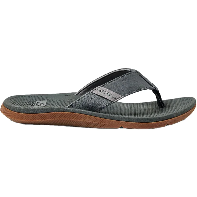 Sandals for active comfort-Men's Reef Reef Santa Ana Grey Synthetic