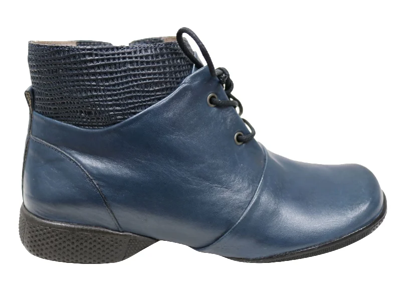 Ankle boots for petite sizes-J Gean Angie Womens Comfortable Leather Ankle Boots Made In Brazil