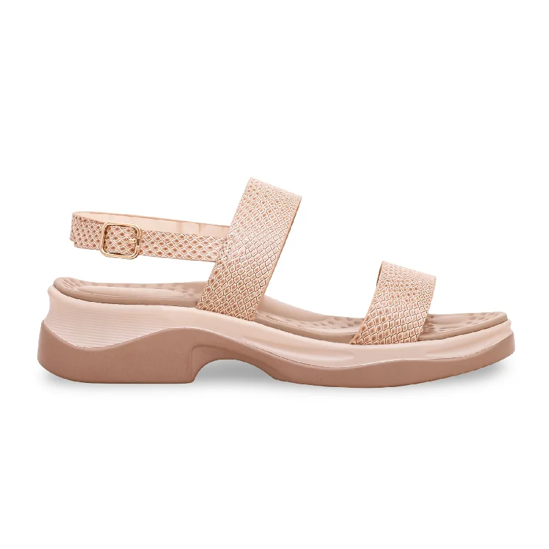 Sandals with plush soles-Beige Formal Sandal PU0164