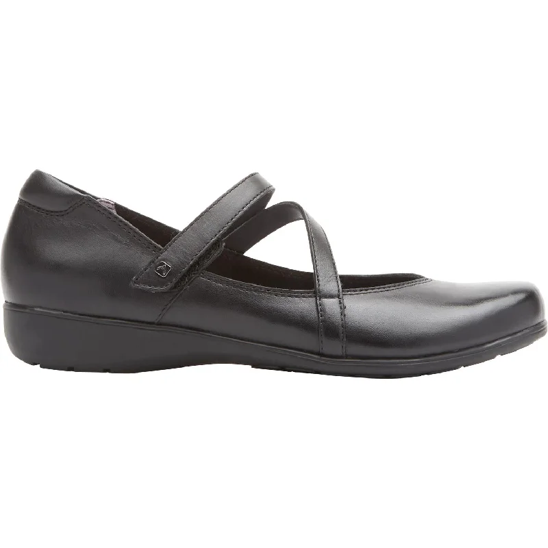 Casual shoes for casual seekers-Women's Aravon Abbey Z-Strap Black Leather