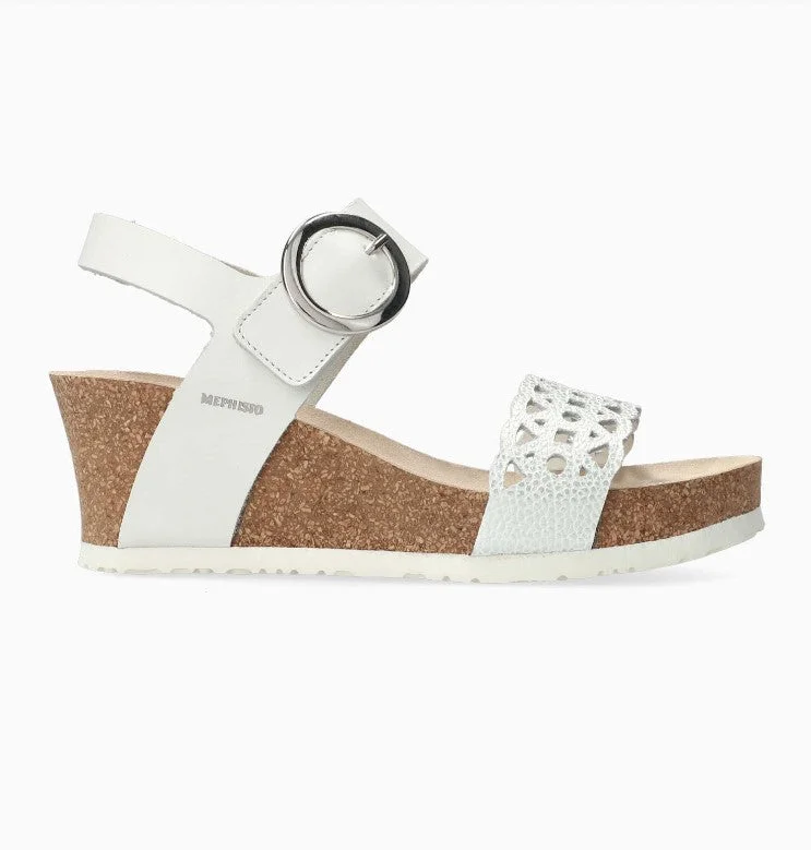 Sandals with chic heels-Women's Mephisto Lee Silver Condor